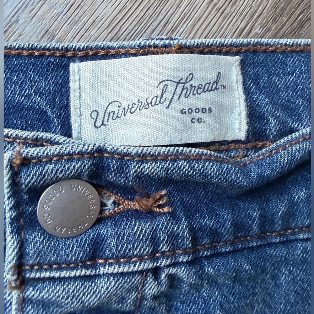 Universal Thread Blue Jean Button-Up A-Line Long skirt - size 14 - Picture 2 of 5
